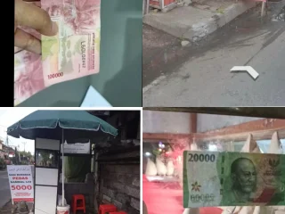DIDUGA BEREDAR UANG PALSU DAN UANG MUTILASI  PEDAGANG NASI BUNGKUS  JADI INCARAN AKSINYA!!?