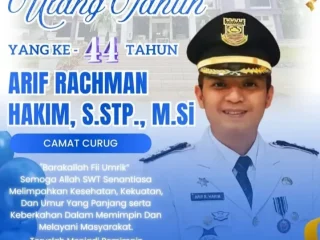 Segenap Pimpinan dan Staf dan Wartawan Rajawali Times Tv dan Rajawalitimes Nusantara.site mengucapkan selamat ulang tahun ke 44 Arif Rachman Hakim